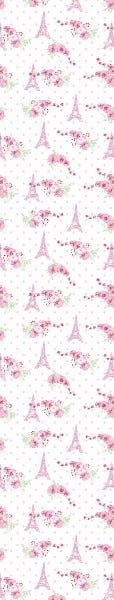 Papel De Parede Adesivo Lavável Torre Eiffel Rosa 18m - 7