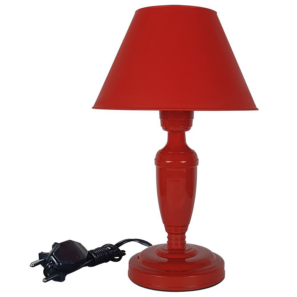 Abajur Infantil Dream Menina Menino Luminária para Quarto de Bebê – Vermelho