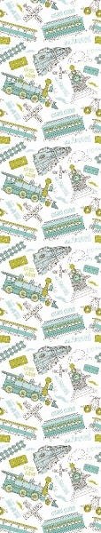 Papel De Parede Adesivo Lavável Trens 18m - 7