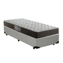 Ver imagem 1 de Cama Box Solteiro Colchão Mola Bonnel Premium + Box Sintético 60x88x188 Cor:branco