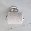 Ver imagem 2 de Suporte Porta Papel Higiênico com Ventosa Faciliti Papeleira de Parede Cromada