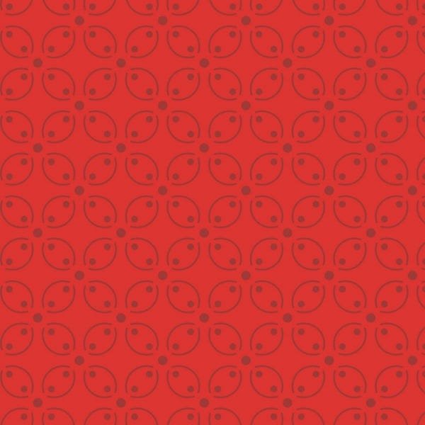 Papel De Parede Adesivo Lavável Abstrato Vermelho Vivo 15m - 1