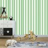 Papel De Parede Adesivo Lavável Listrado Tons De Verde 3m - 6