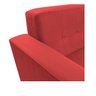Poltrona Decorativa Denver Corano Vermelho - ADJ Decor - 6