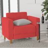 Poltrona Decorativa Denver Corano Vermelho - ADJ Decor - 2