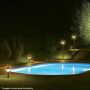 Ver imagem 2 de 12 Luminárias Pretas Termoplástico Balizador de Chão Bivolt Jardim Colonial Dital