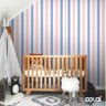 Papel De Parede Adesivo Lavável Listrado Rosa E Azul 3m - 7