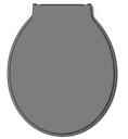 Ver imagem 1 de Assento Tampa para Vaso Sanitário Oval Especial Berllart Cinza Escuro Durín