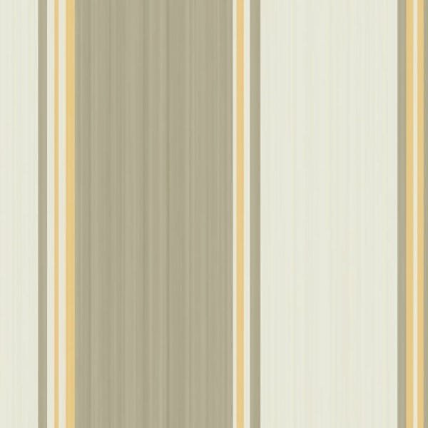 Papel De Parede Lavável Listrado Verde E Amarelo 9m - 1