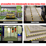 Fita Adesiva Demarcação Solo 30 Metros Zebrada Vidros Ultra Fitas - 4