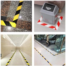 Fita Adesiva Demarcação Solo 30 Metros Zebrada Vidros Ultra Fitas - 5