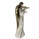 Ver imagem 4 de Dupla Anjos Músico Violinista Harpista em Resina Natal 38cm
