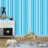 Papel De Parede Lavável Listrado Azul Claro E Branco 18m - 6