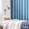 Papel De Parede Adesivo Lavável Listrado Azul Grande 18m - 3