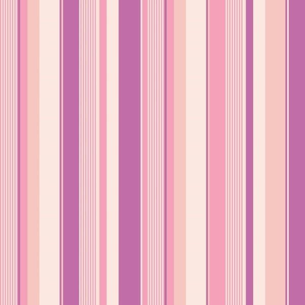 Papel De Parede Adesivo Lavável Listrado Rosa 18m - 1