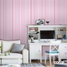 Papel De Parede Lavável Listrado Rosa Com Branco 15m - 2