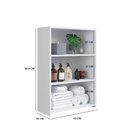 Ver imagem 3 de Módulo Organizador Multiuso Funcionale Estante Branca 63x26x90cm Mdp Art In Móveis