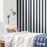 Papel De Parede Lavável Listrado Branco E Preto 18m - 3