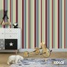 Papel De Parede Adesivo Lavável Listrado Grená E Cinza 18m - 6