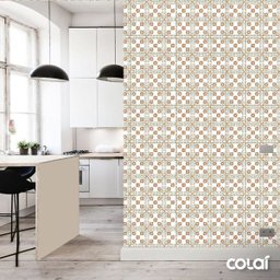 Papel de Parede Lavável Azulejo Ladrilho Hidráulico 9m - 3