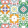 Papel de Parede Lavável Vidrado Português Mosaico 9m - 1