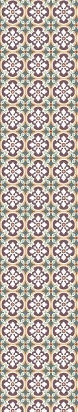 Papel de Parede Lavável Vidrado Português Fundo Verde 9m - 5