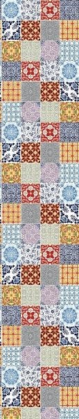 Papel de Parede Adesivo Lavável Vidrado Português 9m - 5