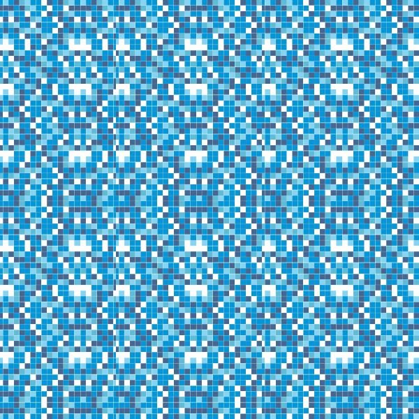 Papel de Parede Lavável Pastilhas Azuis e Brancas 6m - 6