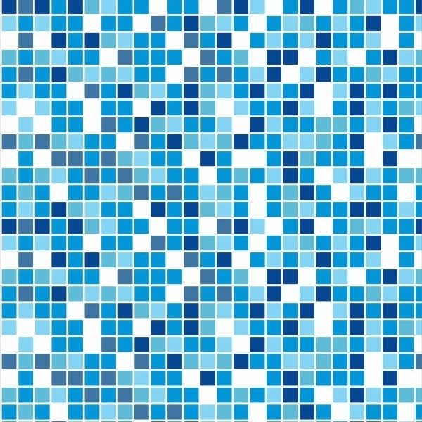 Papel de Parede Adesivo Lavável Pastilhas Azuis 3m - 1