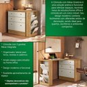 Ver imagem 2 de Cômoda com Mesa Gamer Freijo Qmovi MDF Sistema Giratório Off White