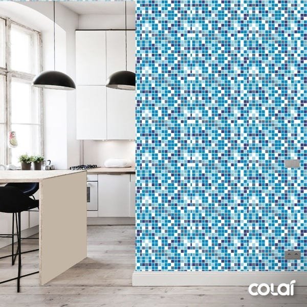 Papel de Parede Adesivo Lavável Pastilhas Anis 18m - 3