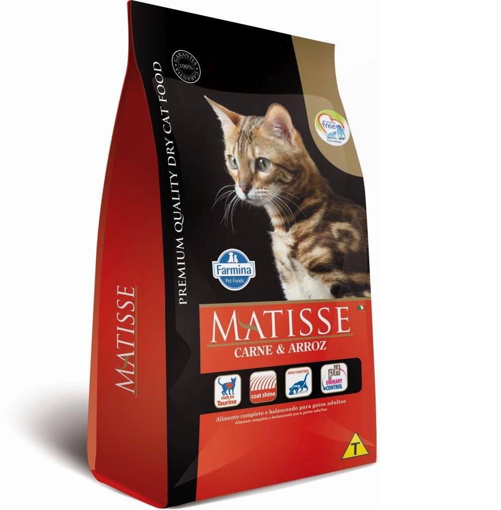 Ração Gatos Adultos sabor Carne e Arroz 7,5kg - Matisse