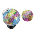 Ver imagem 4 de Globo Terrestre Decorativo Escolar Profissional Iluminado Luz Led RGB Abajur Base Plástico Direções