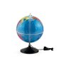 Globo Terrestre Decorativo Escolar Profissional Iluminado Luz Led RGB Abajur Base Plástico Direções - 3