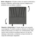 Ver imagem 5 de Cabeceira Casal Box de Cama Estofada 140 Cm Emma Suede:cinza