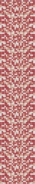 Papel de Parede Lavável Pastilhas Vermelhas e Rosês 18m - 5