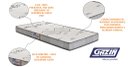 Ver imagem 2 de Colchão Gazin Solteiro Espuma D20 88cm X 188cm X 12cm Bege C/ Garantia + Selo Inmetro