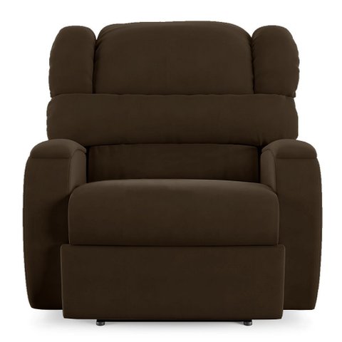 Poltrona do Papai Sala de Cinema Reclinável Kylie Power Touch Usb Veludo Marrom G23 Gran Belo Kylie