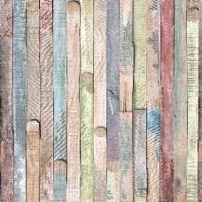 Papel de Parede Adesivo Lavável Ripas de Construção 18m - 1