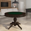 Ver imagem 1 de Mesa de Jogos Carteado 4 Lugares Bellagio com Gavetas e Tampo Reversível Base Estrela com Tecido Cap