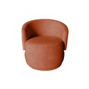 Ver imagem 6 de Kit Namoradeira + 2 Poltronas Decorativa Beatriz Orgânica Veludo Terracota