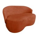Ver imagem 3 de Kit Namoradeira + 2 Poltronas Decorativa Beatriz Orgânica Veludo Terracota