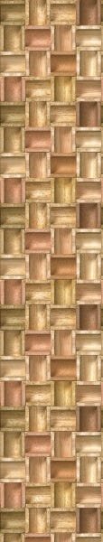 Papel de Parede Adesivo Lavável Mosáico 3D de Madeiras 15m - 5