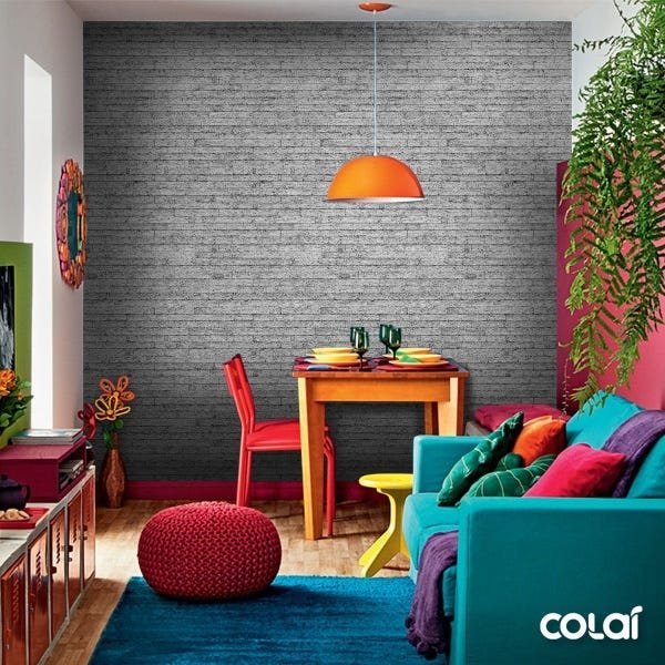 Papel de Parede Adesivo Lavável Madeira Cinza 15m - 4
