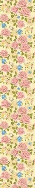 Papel De Parede Adesivo Lavável Floral Rosas E Azuis 12m - 7