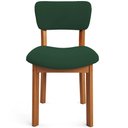 Ver imagem 7 de Kit 02 Cadeiras para Sala de Jantar Cozinha Living Estofada Dara L02 Suede Verde Musgo - Lyam Decor