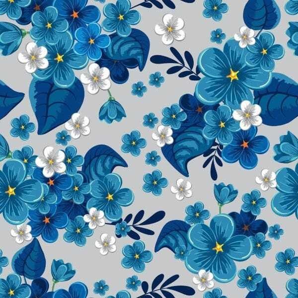 Papel De Parede Adesivo Lavável Violetas 12m - 1
