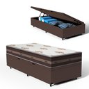 Ver imagem 3 de Cama Box Baú com Colchão de Molas Anjos Classic Pocket Solteiro King 96cm