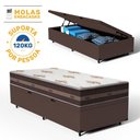 Ver imagem 5 de Cama Box Baú com Colchão de Molas Anjos Classic Pocket Solteiro King 96cm