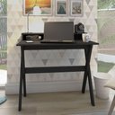Ver imagem 7 de Mesa Escrivaninha Escritorio 3 Nichos 90 cm Preto Artany